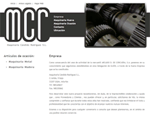 Tablet Screenshot of mcrmaquinaria.com